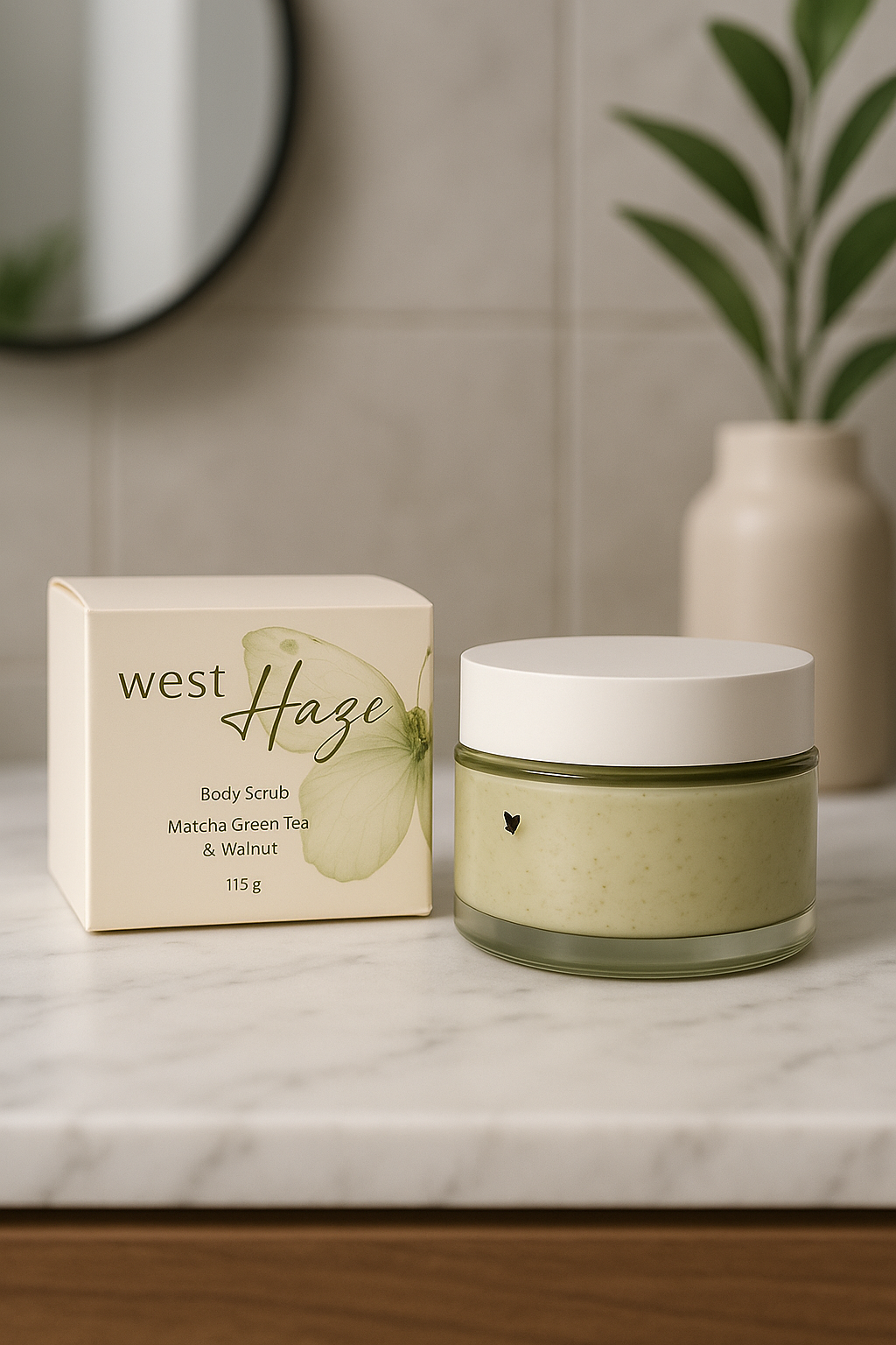 Matcha Green Tea & Walnut Body scrub