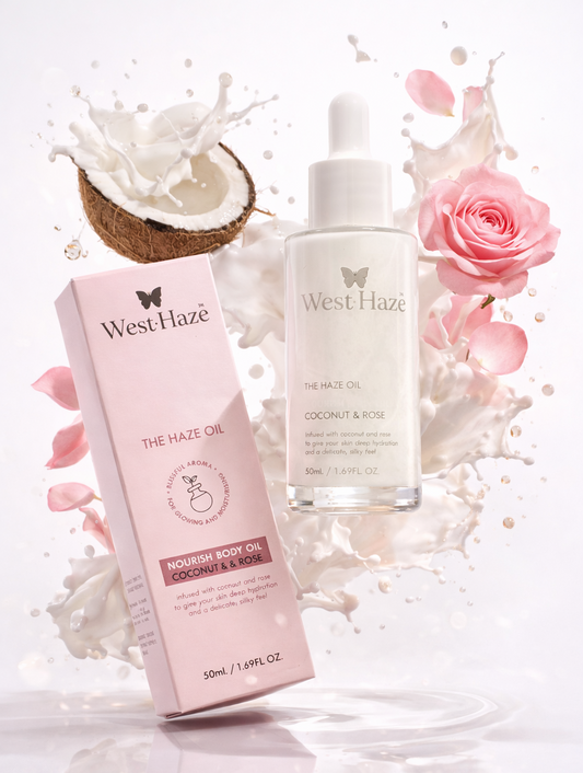 Coconut Milk & Rose Body Oil | Nourish Body Oil (50ml)