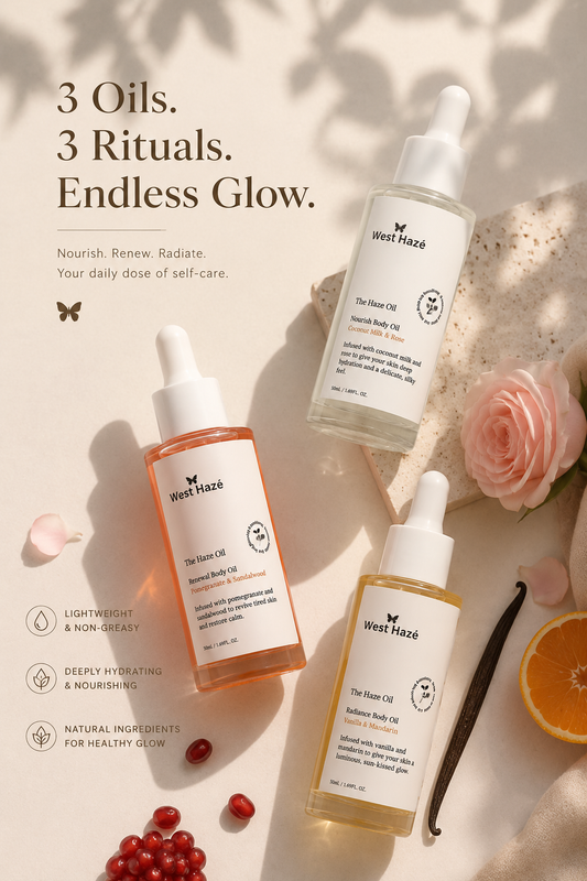 The Haze Body Oil Combo - 3 Body Oils (50ml each)
