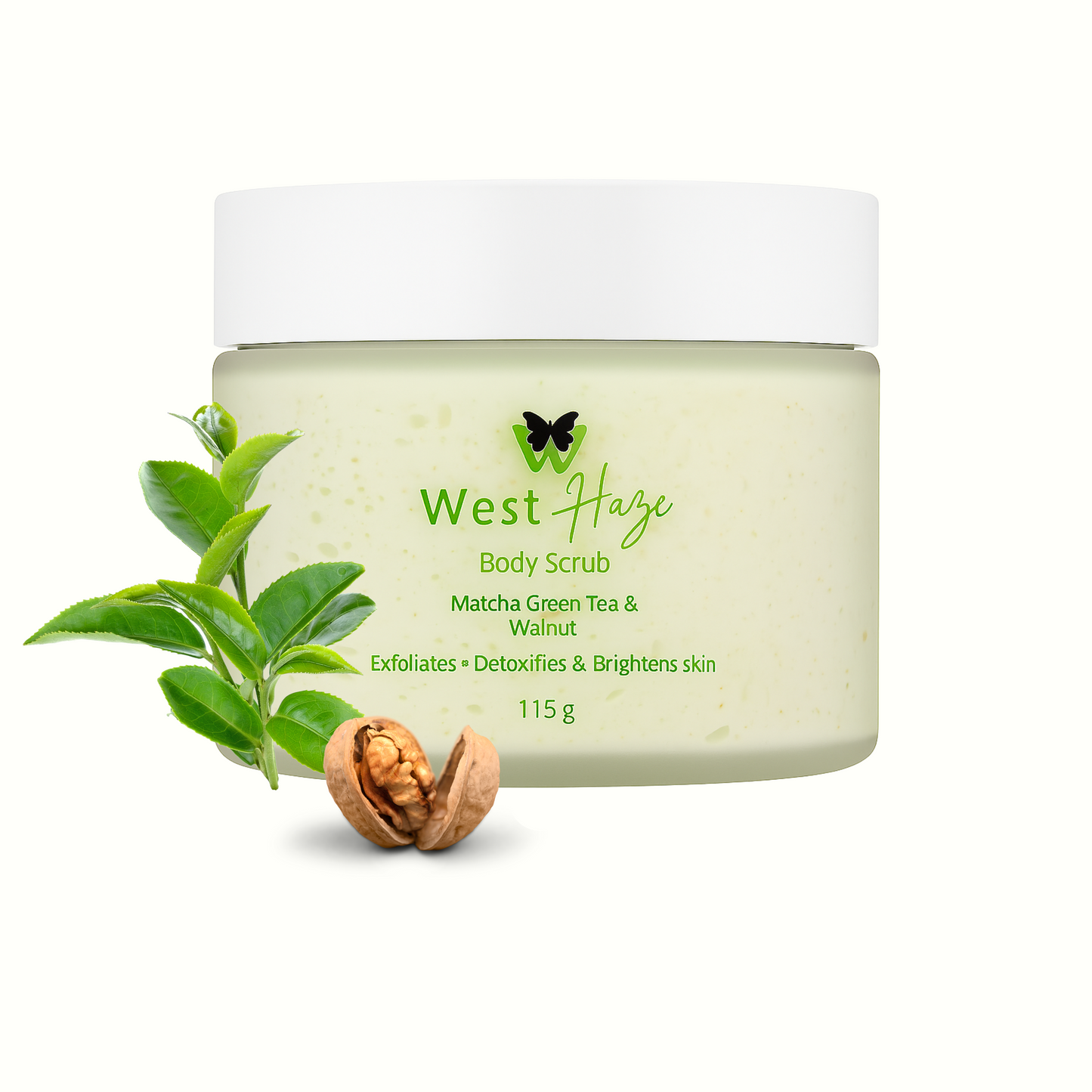 Matcha Green Tea & Walnut Body scrub